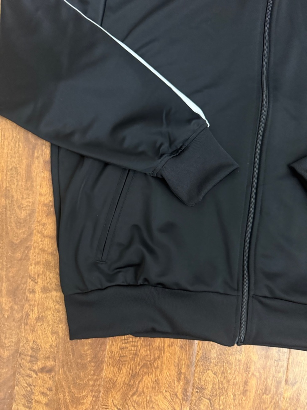 adidas Originals Women’s Black Track Jacket with White Stripes and Trefoil - Picture 7 of 16